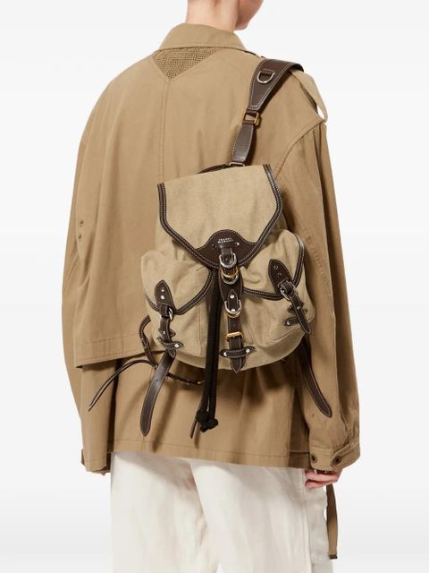 ISABEL MARANT Yumbo small backpack - Neutrals - zdjęcie produktu nr 2