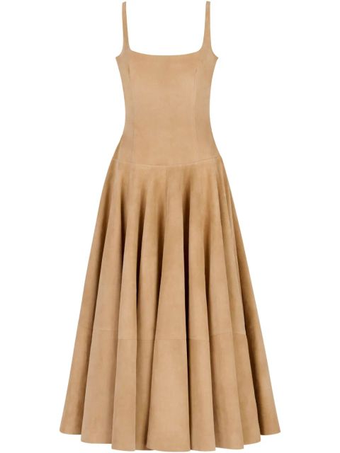 Marni sleeveless A-line midi dress - Neutrals