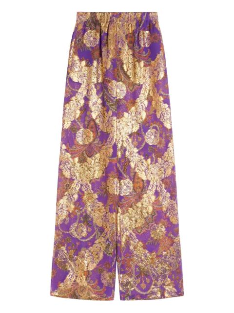 Valentino Garavani Apres L'Hiver fil-coupe trousers - Purple - zdjęcie produktu nr 1