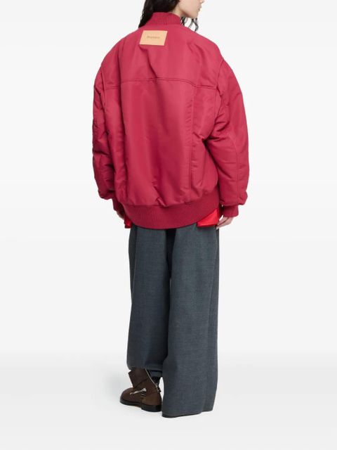 JW Anderson boxy zip-front bomber jacket - Red - zdjęcie produktu nr 2
