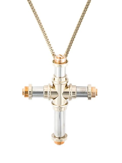 Givenchy chunky cross pendant necklace - Metallic