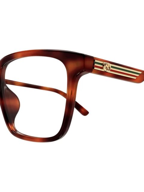 Gucci Eyewear square glasses - Brown