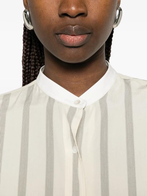 The Row striped-pattern shirt - Neutrals
