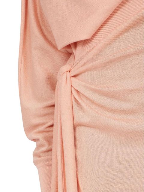 Ferragamo asymmetric knitted dress - Pink