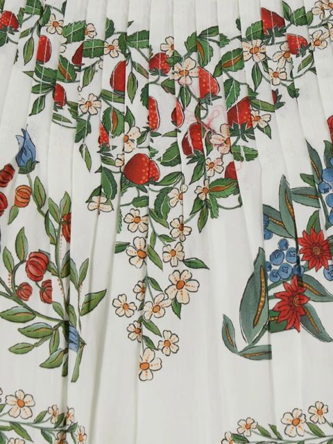 FARM Rio floral-print pleated blouse - White - zdjęcie produktu nr 2