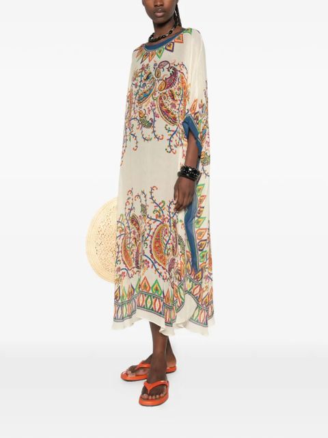 ETRO paisley-pattern midi dress - Neutrals - zdjęcie produktu nr 2