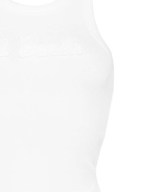 MC2 Saint Barth Ada logo-embroidered tank top - White
