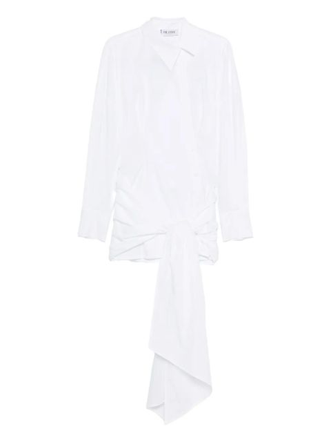 The Attico long-sleeve knot mini dress - White - zdjęcie produktu nr 1