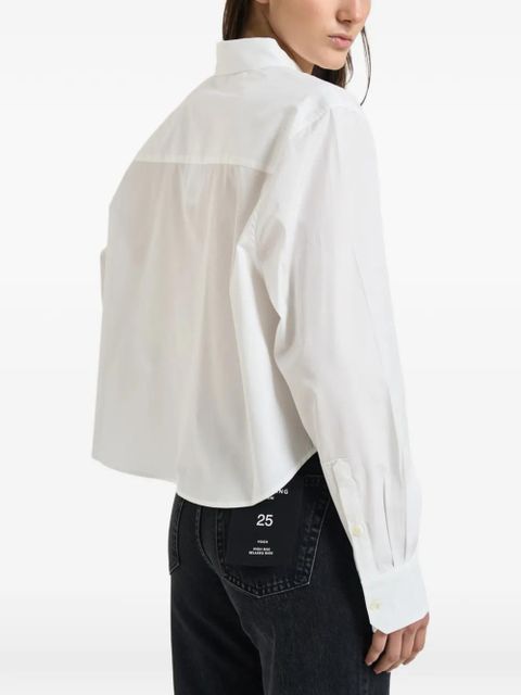 ANINE BING chest-pocket shirt - White