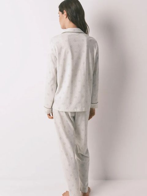 women'secret piżama bawełniana Snoopy damska kolor biały bawełniana 3132127