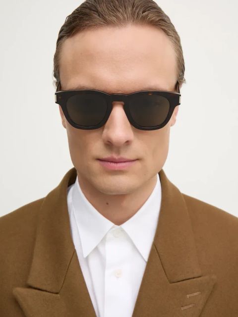 Saint Laurent okulary przeciwsłoneczne kolor brązowy SL 746