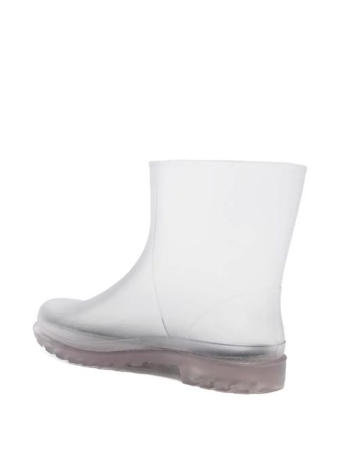 Christopher Esber lug-sole translucent rain boots - Grey