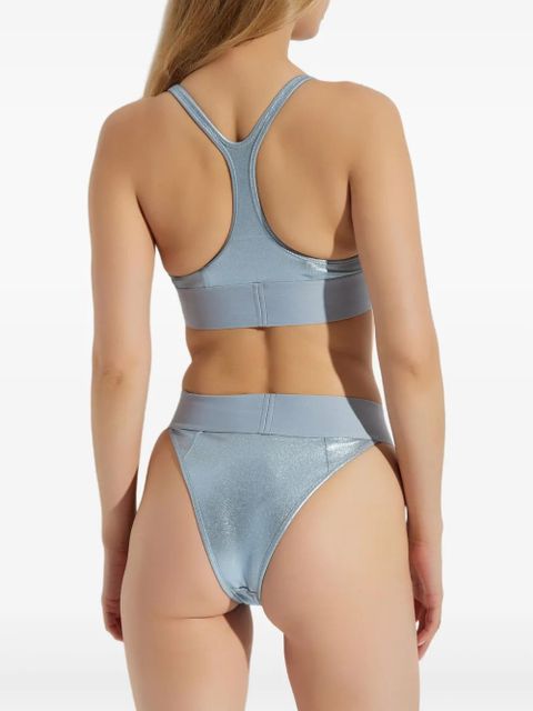 Diesel Zaira-D-Pop metallic racerback bikini top - Blue - zdjęcie produktu nr 2