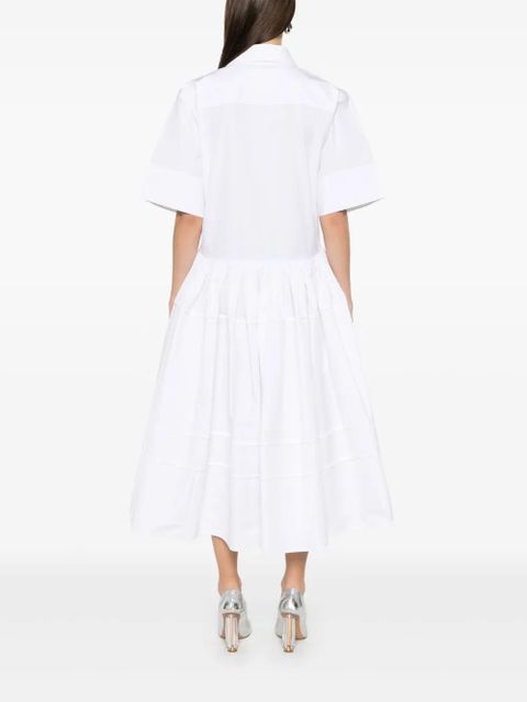 Jil Sander cotton midi dress - White