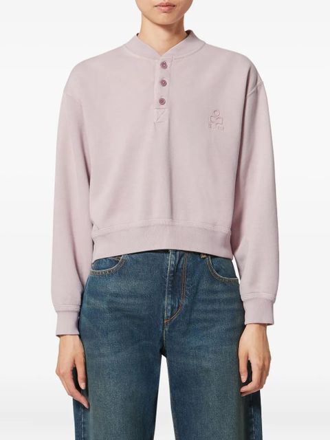 MARANT ÉTOILE Simony embroidered sweatshirt - Pink