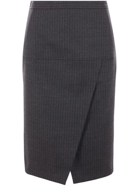 FENDI pinstriped midi skirt - Grey - zdjęcie produktu nr 1