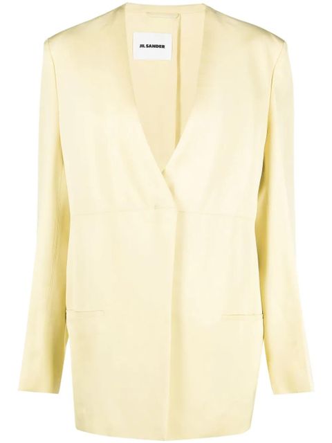 Jil Sander split-back blazer - Green - zdjęcie produktu nr 1