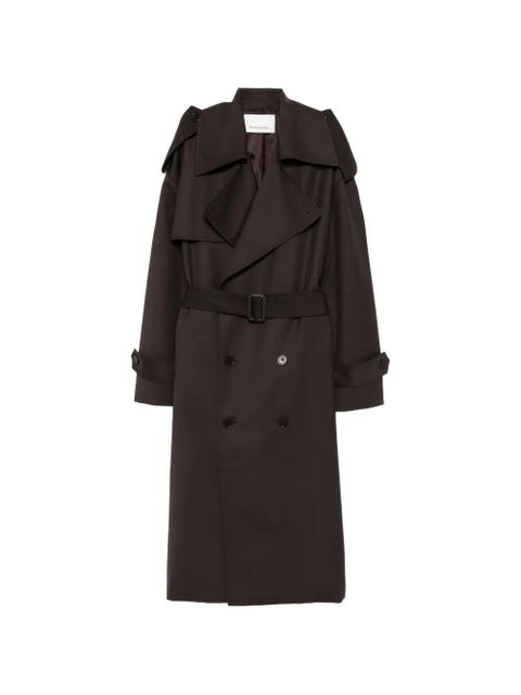 The Frankie Shop Dursley tailored belted trench coat - Brown - zdjęcie produktu nr 1
