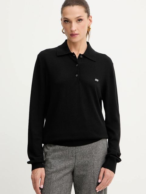 Miss Sixty sweter wełniany damski kolor czarny lekki 6S1RJ37300 - zdjęcie produktu nr 1