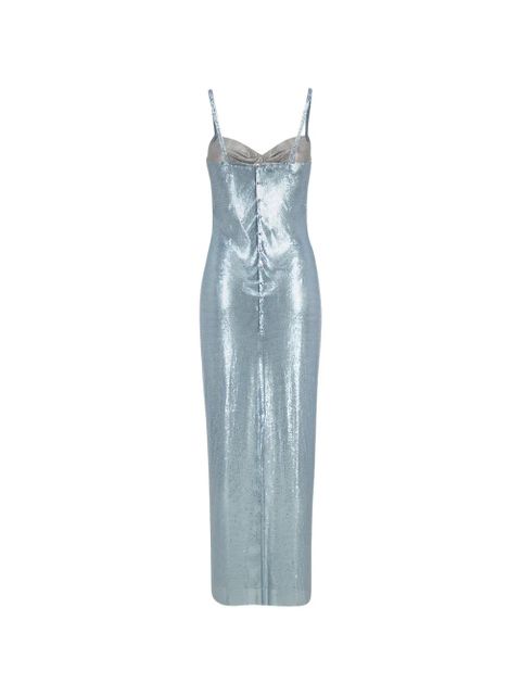 Rabanne chainmail gathered maxi dress - Blue - zdjęcie produktu nr 2