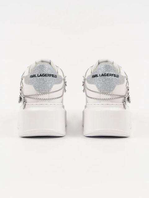 Karl Lagerfeld sneakersy skórzane ANAKAPRI damskie kolor biały KL63546