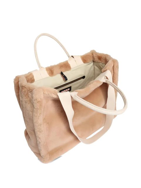 Marni faux-fur tote bag - Neutrals