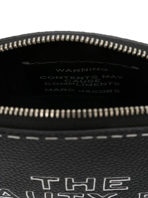 Marc Jacobs lettering-print make-up bag - Black