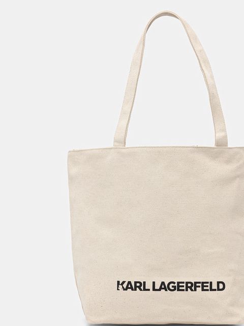 Karl Lagerfeld torebka shopper damska bawełniana K/ESSENTIAL - zdjęcie produktu nr 1