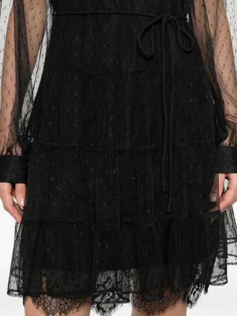 TWINSET tulle mini dress - Black