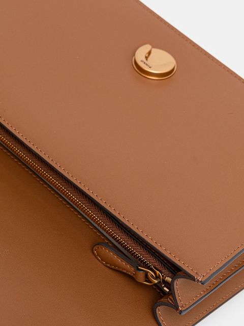 Pinko torebka skórzana kolor brązowy 105857 A0F1