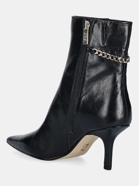 Steve Madden botki skórzane Auora damskie kolor czarny na szpilce 11004959