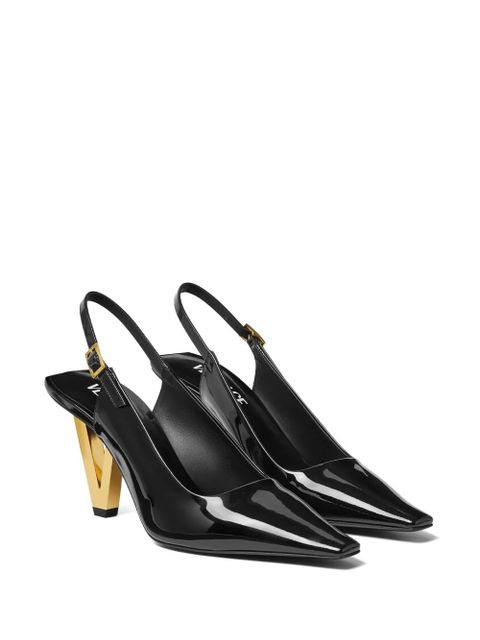 Versace 85mm V2025 slingback pumps - Black