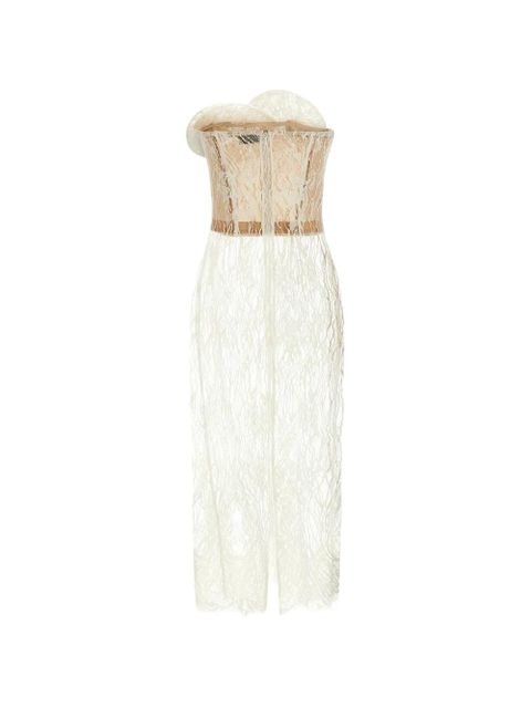 Magda Butrym floral lace midi dress - White - zdjęcie produktu nr 2