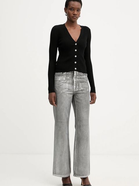 Pinko kardigan z dodatkiem wełny damski kolor czarny lekki 105506 A18M