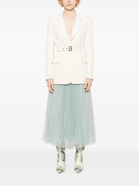 TWINSET logo-plaque midi skirt - Blue - zdjęcie produktu nr 2