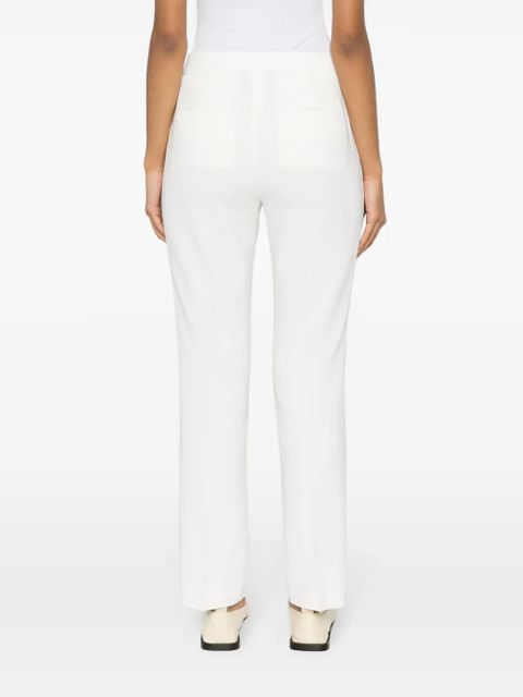 Max Mara pressed-crease straight trousers - White