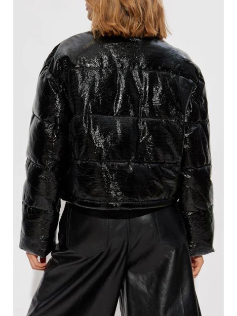 Courrèges vinyl puffer jacket - Black