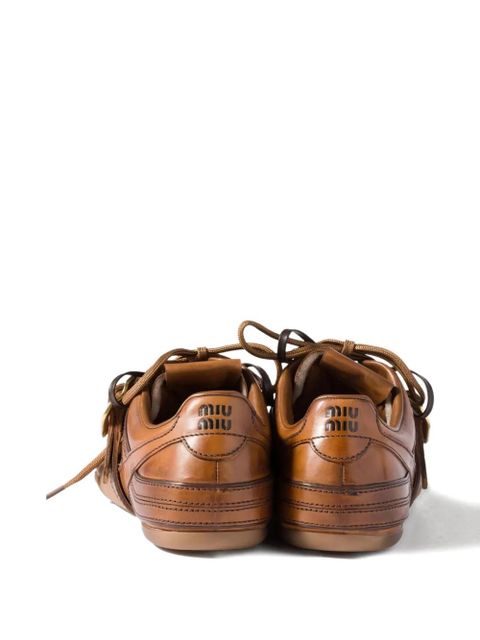 Miu Miu buckle-strap sneakers - Brown - zdjęcie produktu nr 2