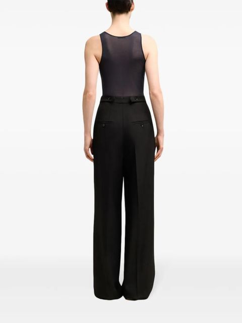 AMI Paris wide-leg wool trousers - Black