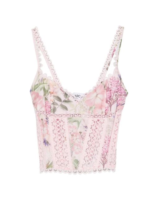 Charo Ruiz Ibiza Poppy floral-print top - Pink - zdjęcie produktu nr 1