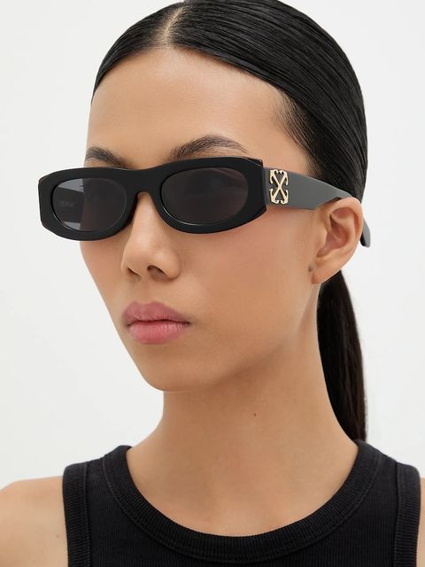 Off-White okulary przeciwsłoneczne kolor czarny OERI13O_541007