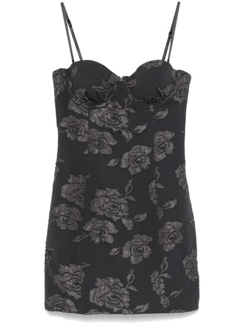 ROTATE BIRGER CHRISTENSEN cloqué-effect mini dress - Grey - zdjęcie produktu nr 1