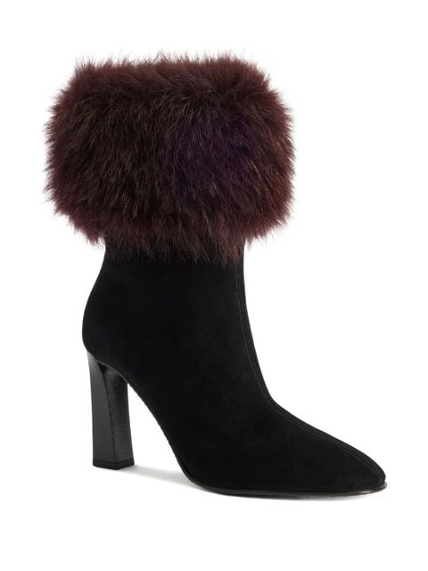 Giuseppe Zanotti 90mm Gstaad faux-fur boots - Black