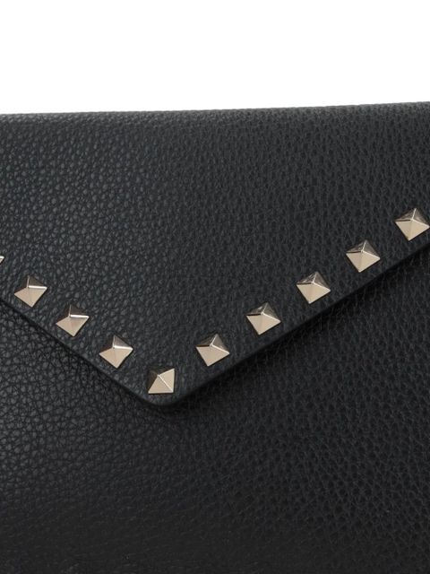 Valentino Garavani Rockstud envelope clutch - Black - zdjęcie produktu nr 2