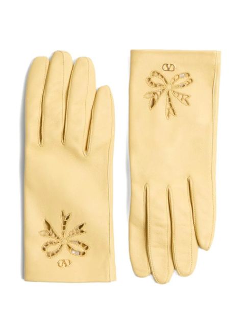 Valentino Garavani Vlogo Signature gloves - Yellow - zdjęcie produktu nr 1