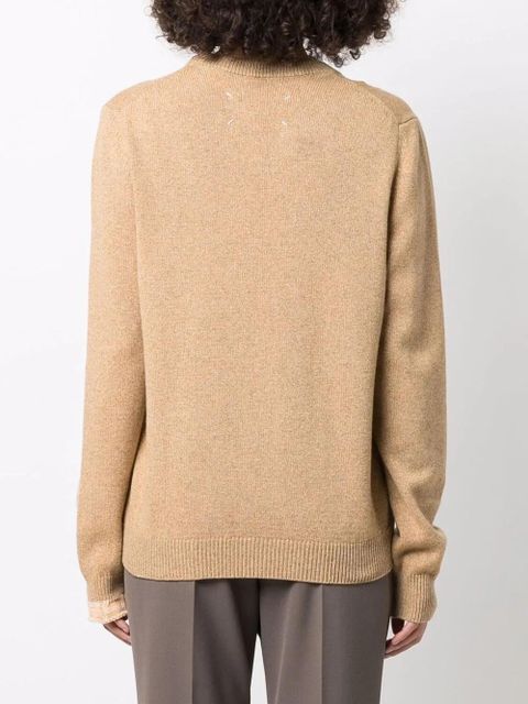 Maison Margiela round neck knit jumper - Neutrals