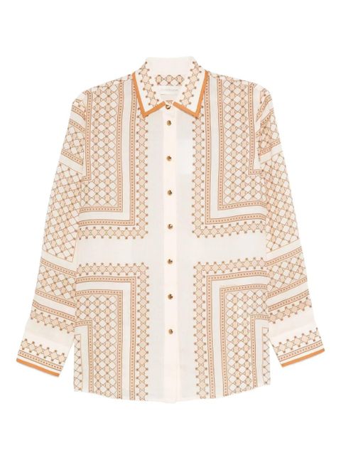ZIMMERMANN geometric-print buttoned shirt - Neutrals - zdjęcie produktu nr 1