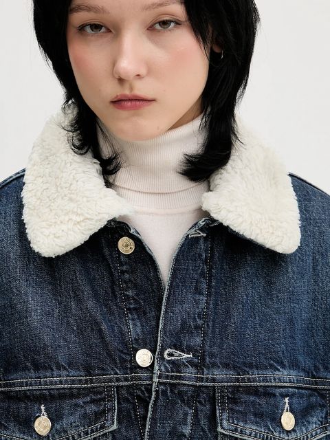 Tommy Jeans kurtka jeansowa kolor granatowy przejściowa oversize DW0DW22485