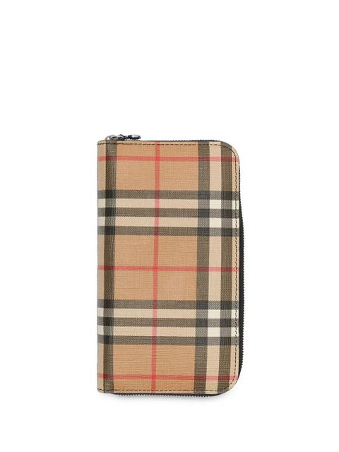 Burberry Vintage-Check zip-around wallet - Neutrals - zdjęcie produktu nr 1