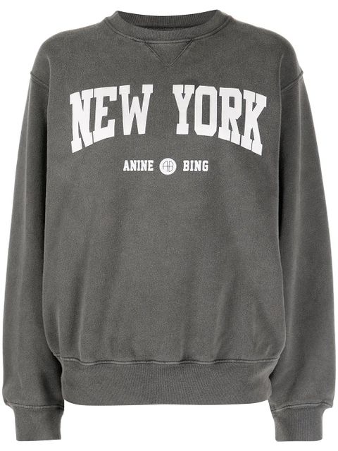 ANINE BING Ramona New York University sweatshirt - Grey - zdjęcie produktu nr 1